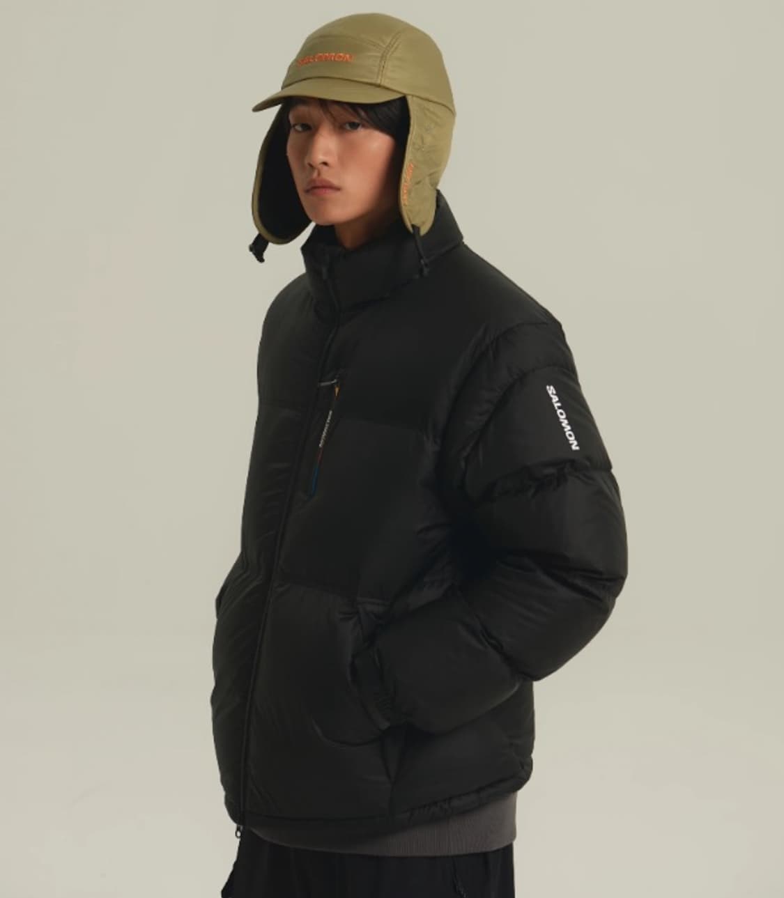 (거의 새제품) 살로몬 컨투어 다운 자켓 블랙 / L 상품이미지1