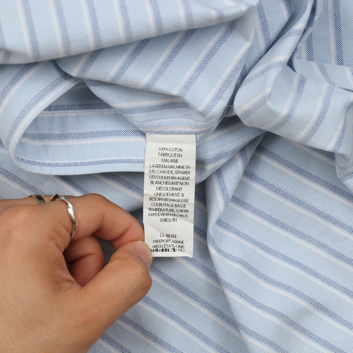 엘엘빈 스트라이프 셔츠 2XL A818 상품이미지4
