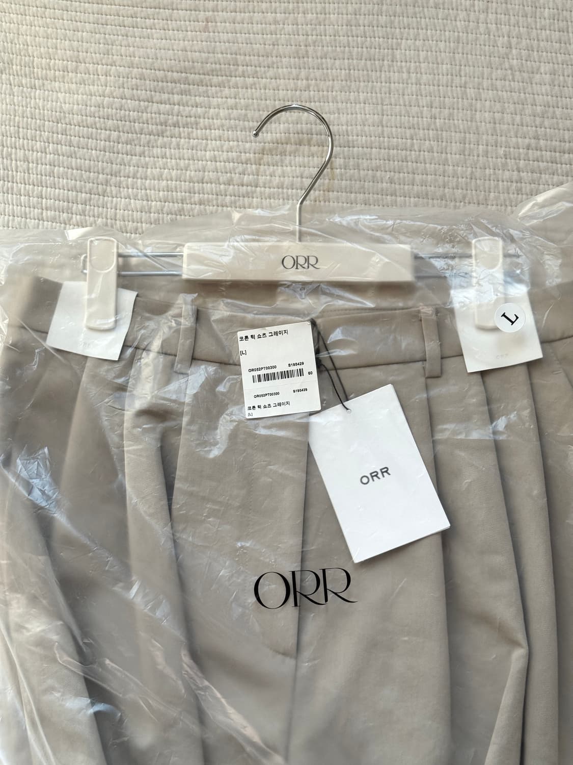 ORR 오르 코튼 턱 쇼츠 그레이지 L 상품이미지4