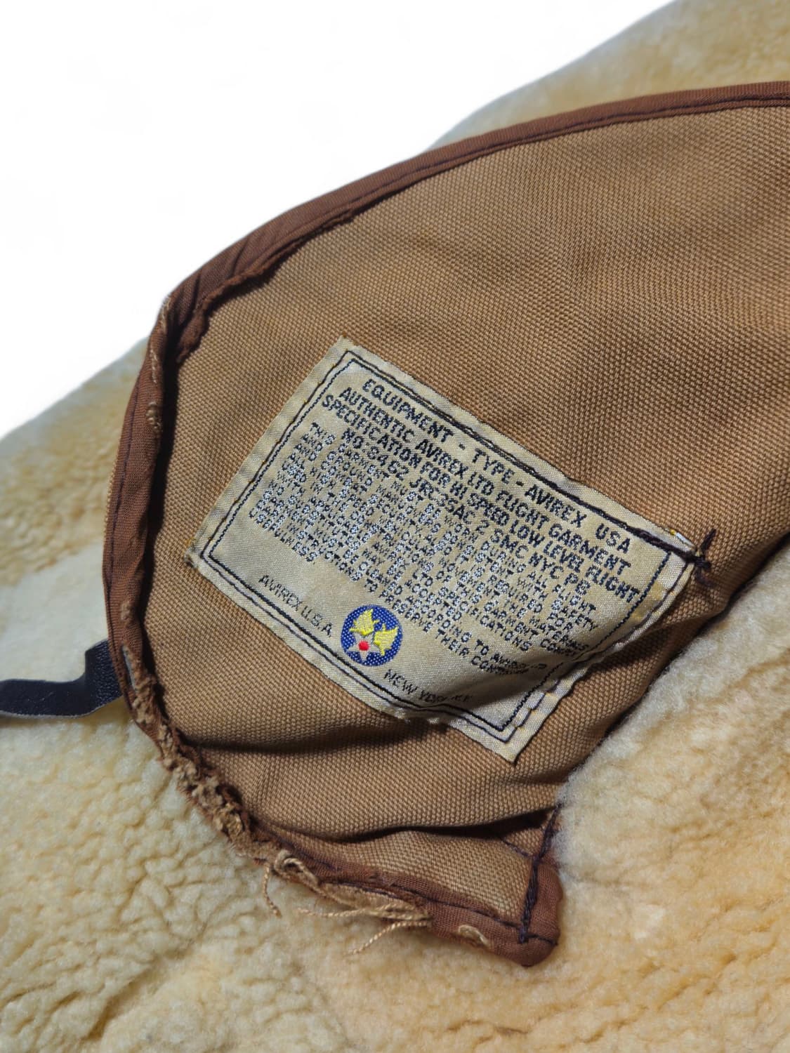 아비렉스 B-3 무통 무스탕 자켓 M 상품이미지8