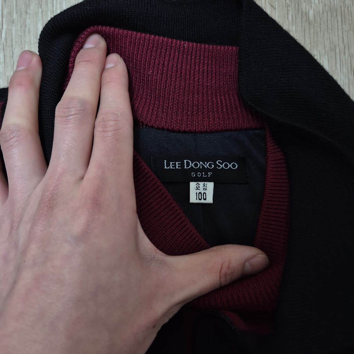 이동수 남성 골프웨어 다이아몬드 패턴 방풍 니트 L(100) 상품이미지5