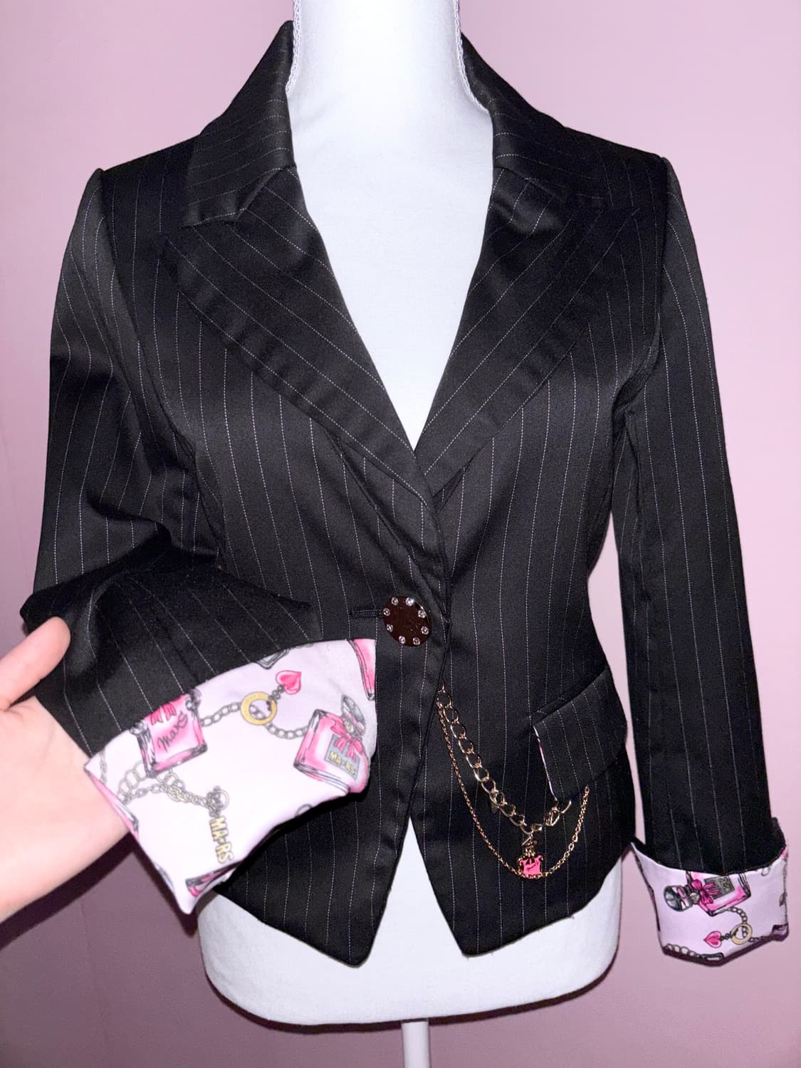 ma*rs 마즈 퍼퓸 자켓 정장 수트 아게하 갸루 핑크 히메 상품이미지3