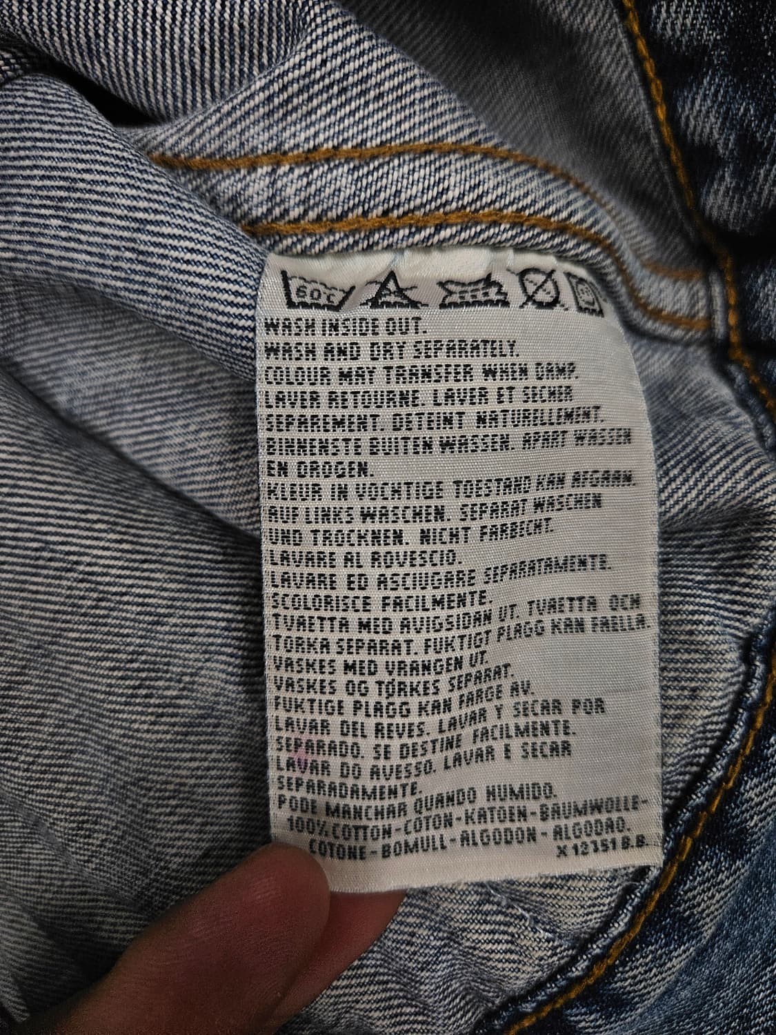 리바이스 70503 데님 EU 트러커 3세대 90s 자켓 급처 상품이미지3