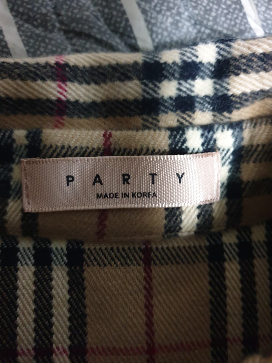 PARTY 혜비 울 체크셔츠 브라운 (F) 상품이미지2