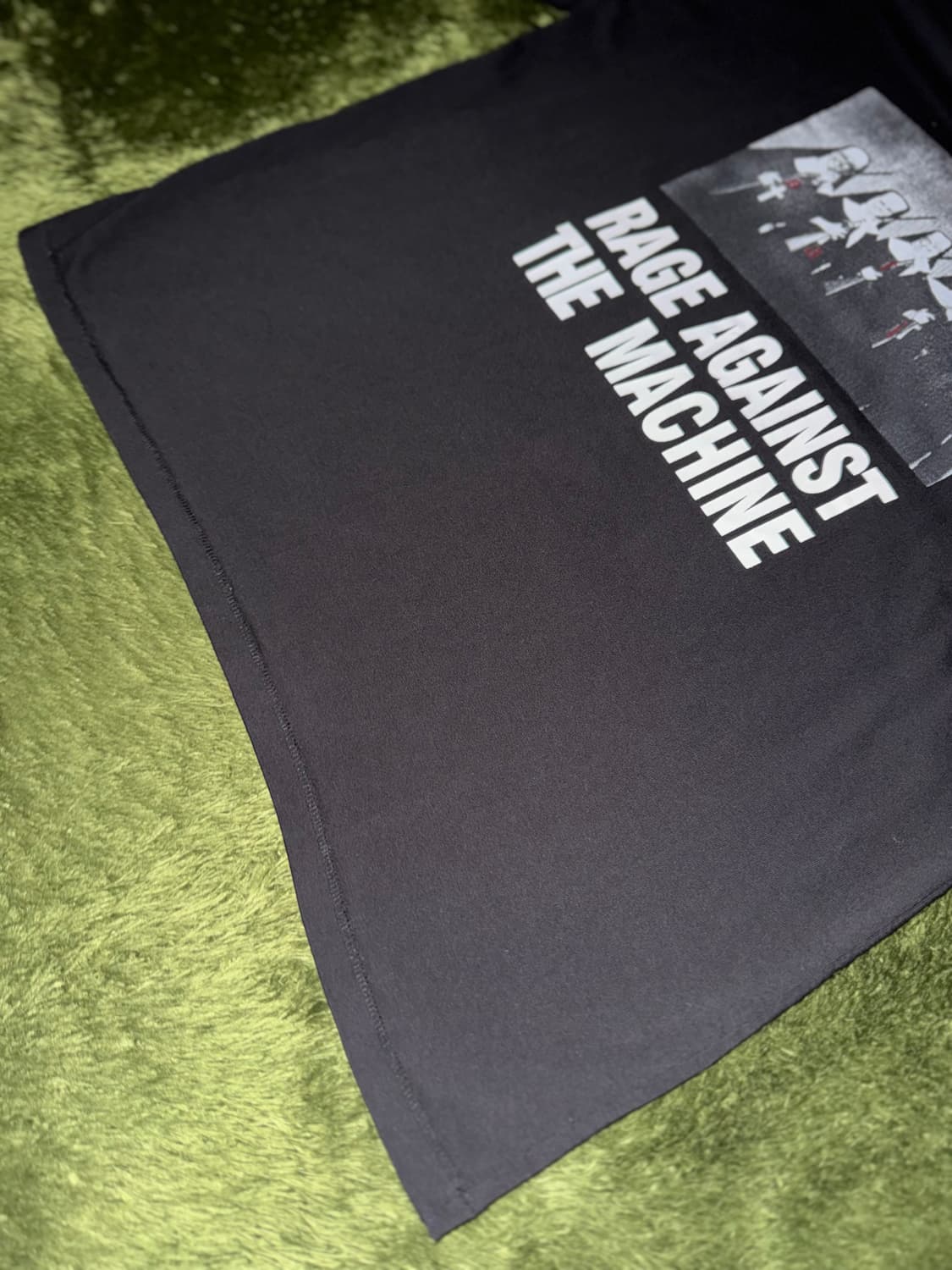 [1] 사틴아이즈 싱글스티치 RATM 패러디 티셔츠 블랙 상품이미지5