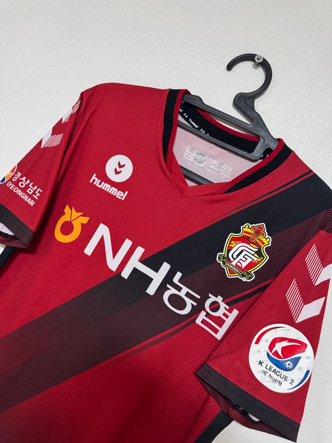 XL 험멜 경남 FC 정성준 축구 유니폼 어센틱 반팔 홈 상품이미지3