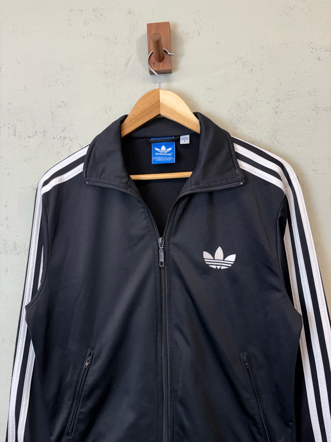 아디다스 구형 파이어버드 삼선 트랙탑 져지 블랙 상품이미지4