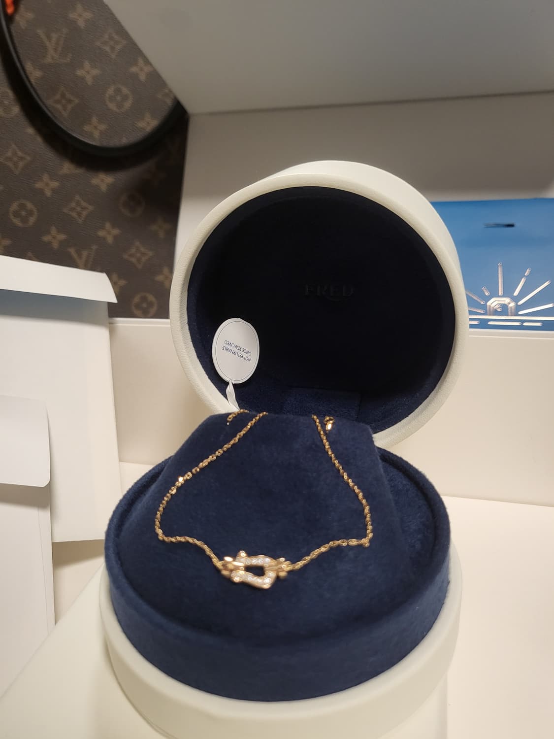 프레드 포스텐 옐로골드 다이아 목걸이 상품이미지3