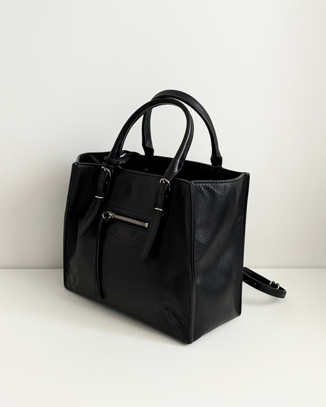 BALENCIAGA 발렌시아가 파피에르 A4 토트&숄더백 미니 - bla 상품이미지3