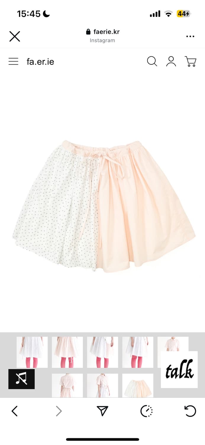 샵페어리 [F.E.E.S] half pattern cotton skirt 상품이미지1