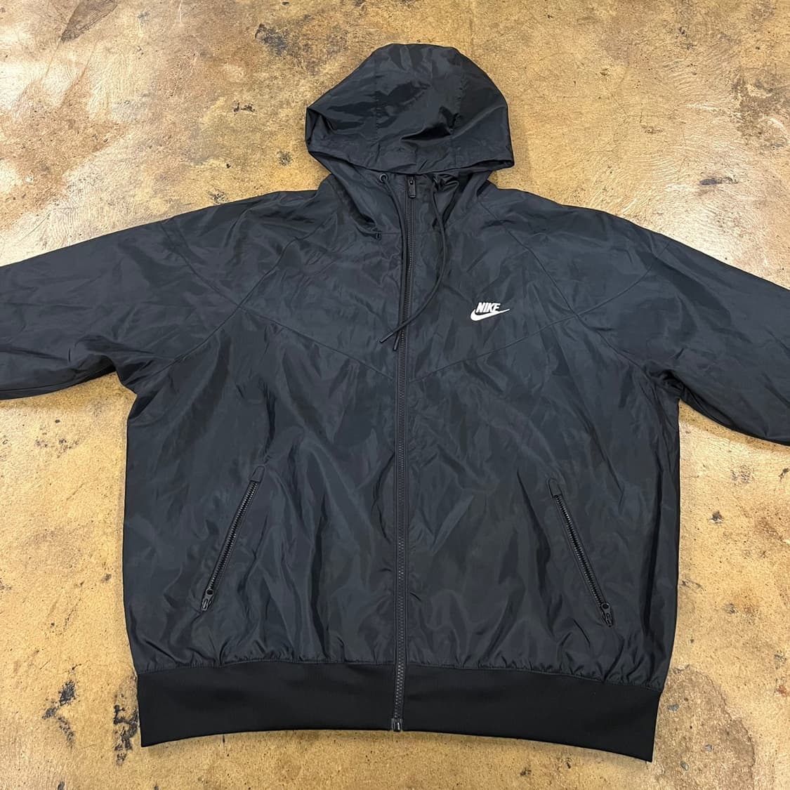 [정품/2XL] 나이키 블랙 바람막이 후드집업 b12 상품이미지3