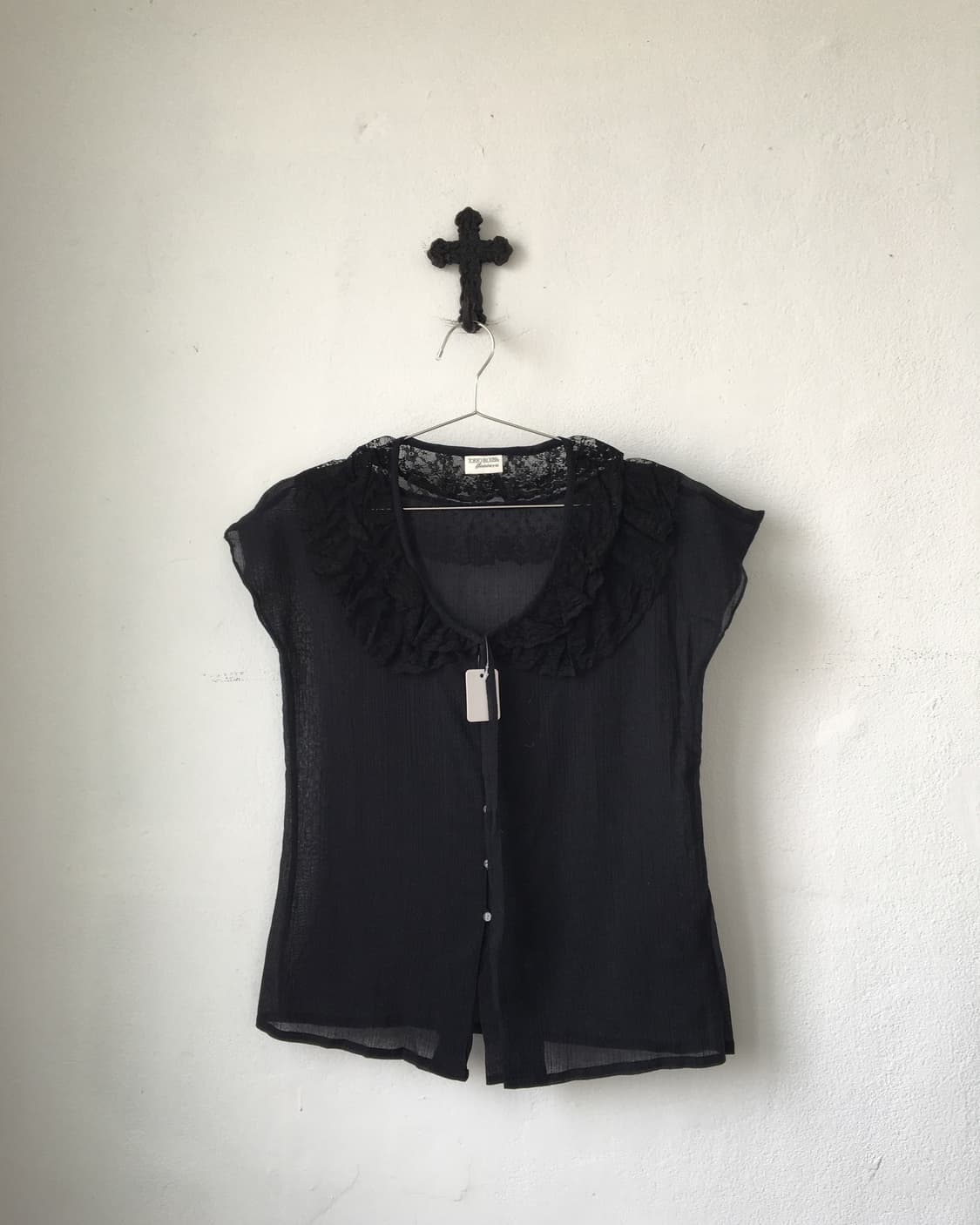 Lace point blouse 상품이미지1