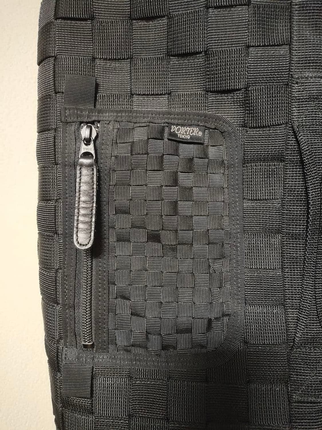 포터 위빙 디테일 백팩 블랙 상품이미지3