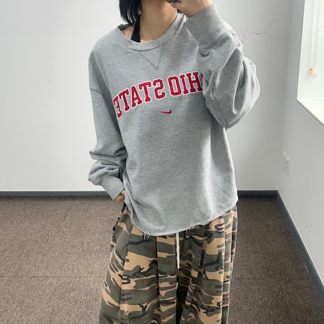 Nike 나이키 오하이오 스테이트 그레이 맨투맨 상품이미지1