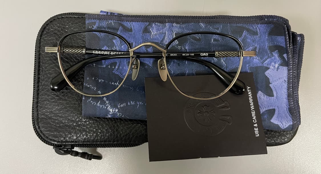 크롬하츠 안경 개그 블랙실버 상품이미지1