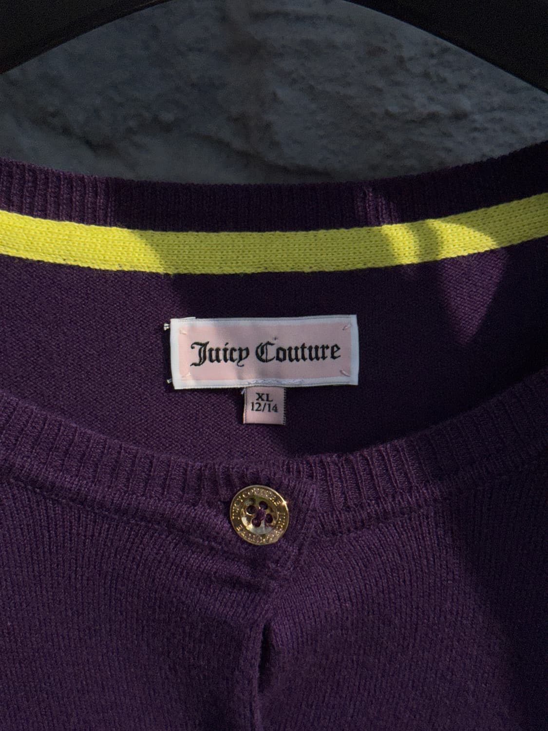 Juicy couture 쥬시꾸뛰르 퍼플 리본 가디건 상품이미지2