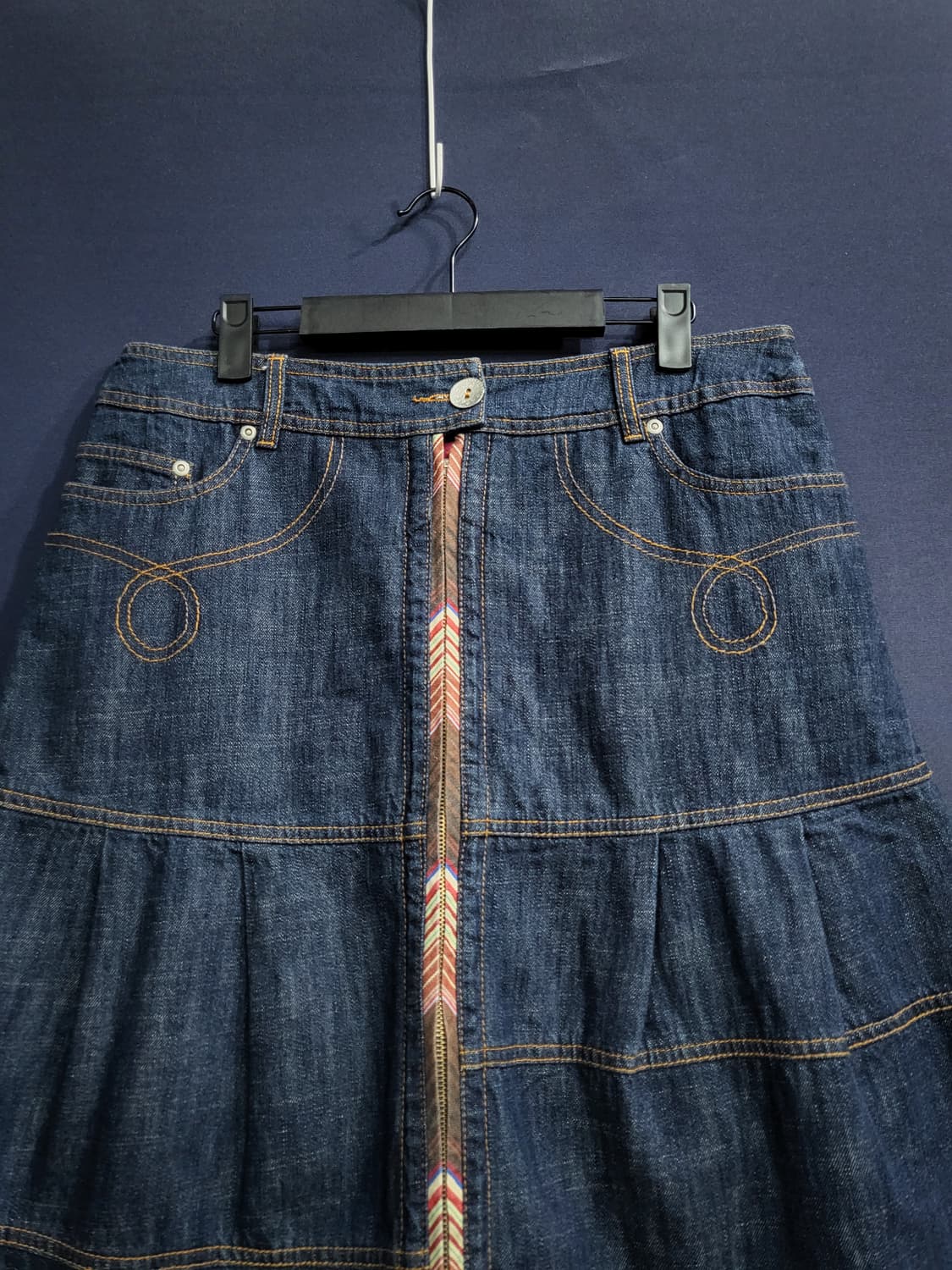 오일릴리 데님 스커트 상품이미지2