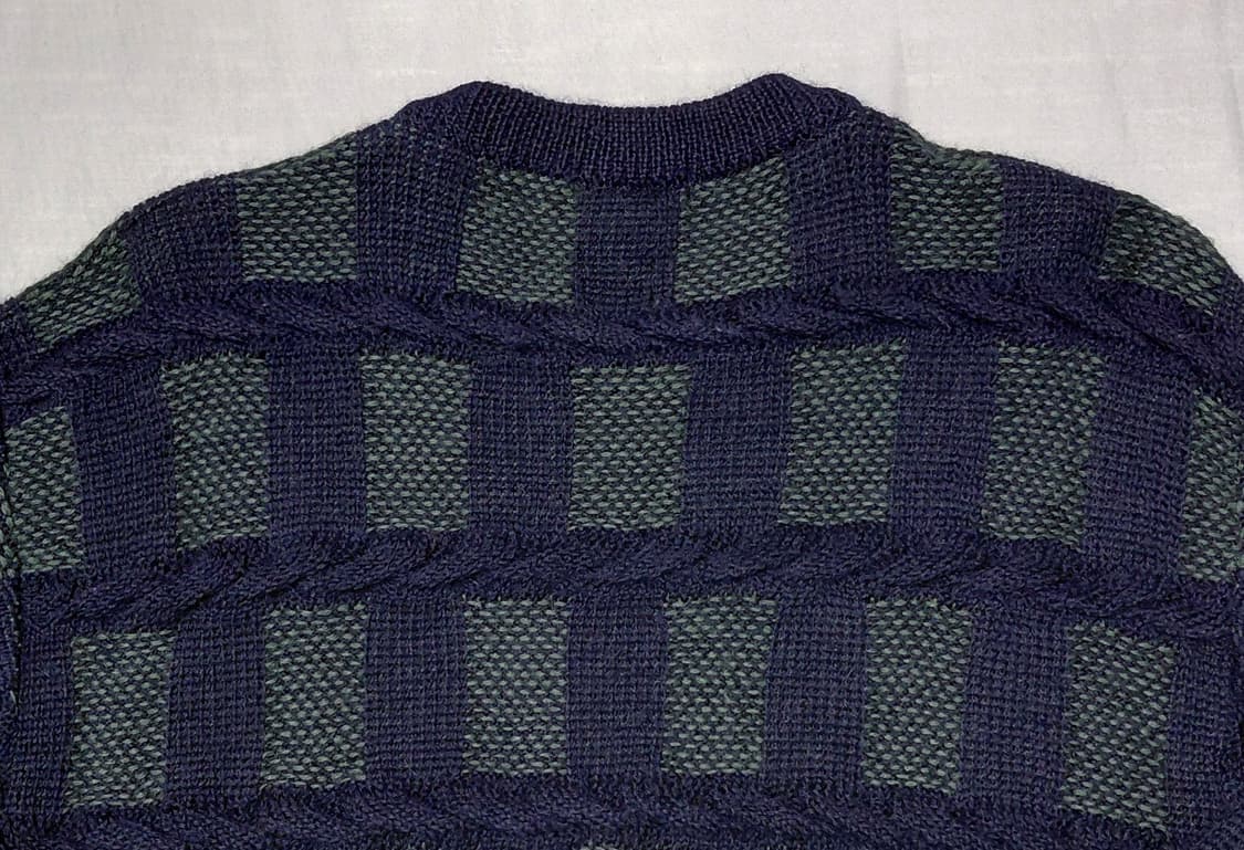90’s 나이가이 “Demain Clair” 3D 케이블 울 스웨터(M) 상품이미지8