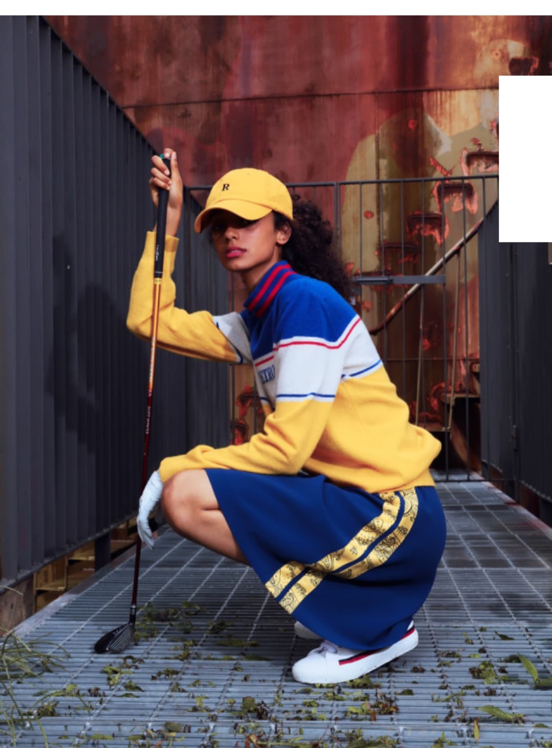 퓨처레트로 FUTURETRO 네이비 스커트S 상품이미지2