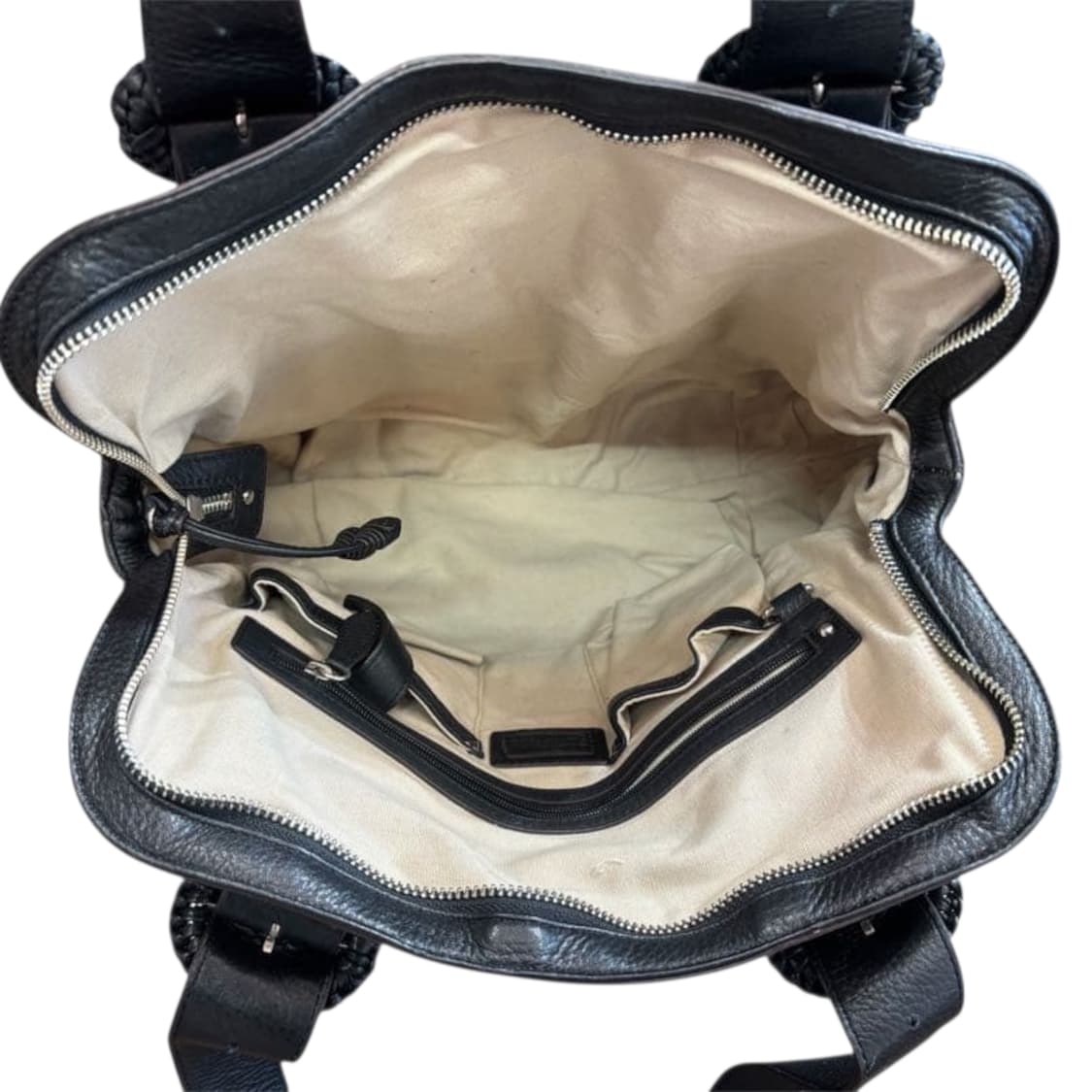 콜한 소가죽 셔링 토트백 요지 꼼데가르송 재패니즈 스타일 추구 상품이미지9