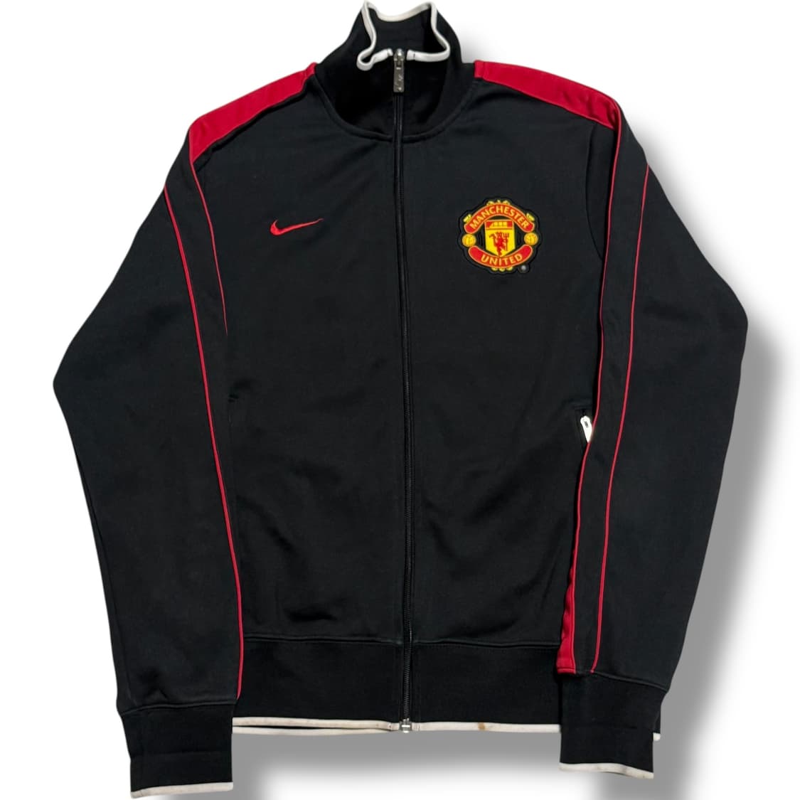 Nike 맨체스터 유나이티드 블랙/레드 트랙탑 저지 상품이미지1