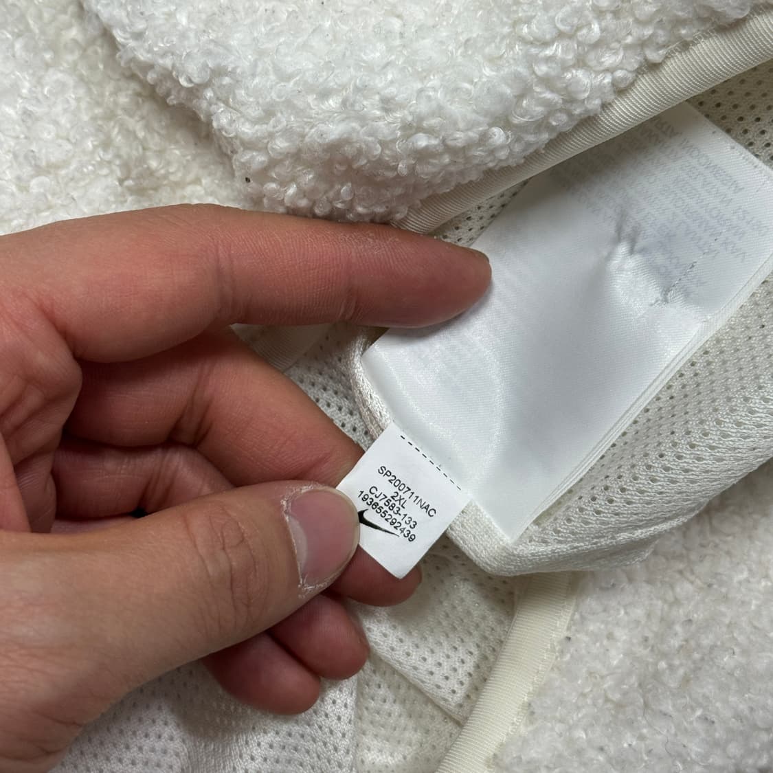 나이키 뽀글이 플리스 후리스 후드 XXL 상품이미지7