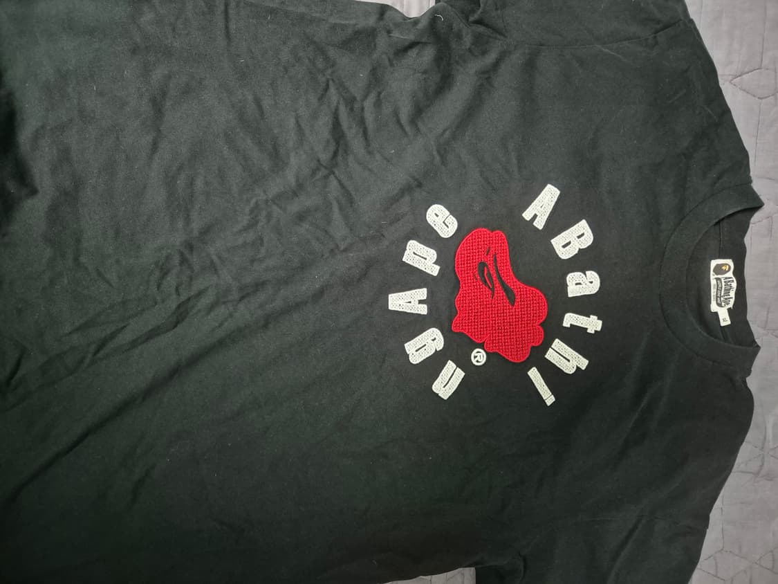 베이프 서큘러 에이프 헤드 릴렉스드핏 티셔츠 블랙 XL 상품이미지2