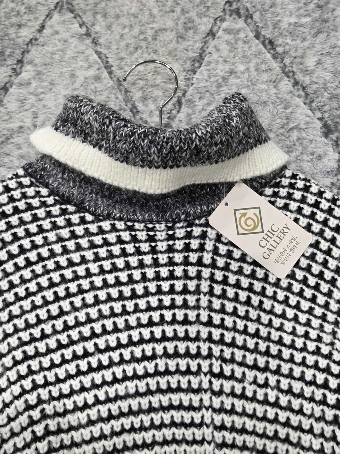 니트 조끼+스웨터 세트 상품이미지3