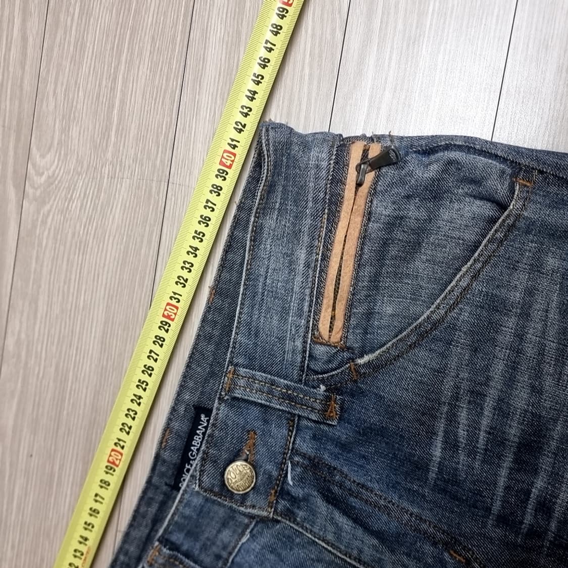 돌체엔가바나 데미지 워싱 청바지(실측) 상품이미지8