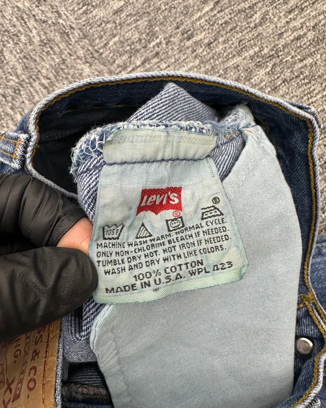 (허단34)90'S 리바이스 USA 501 진청-M1869 상품이미지6