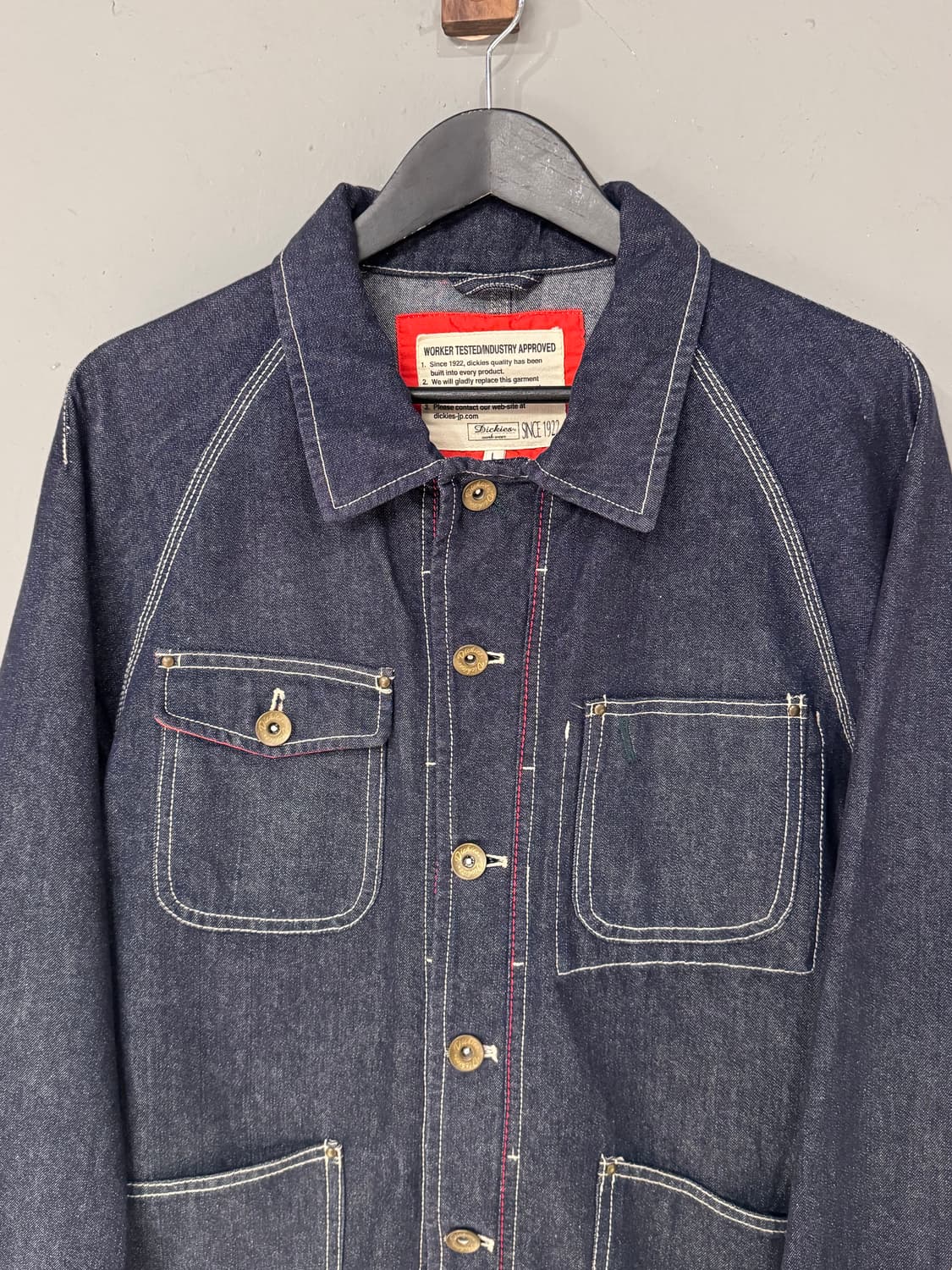 Dickies 디키즈 스티치 커버올 데님 워크자켓 상품이미지4