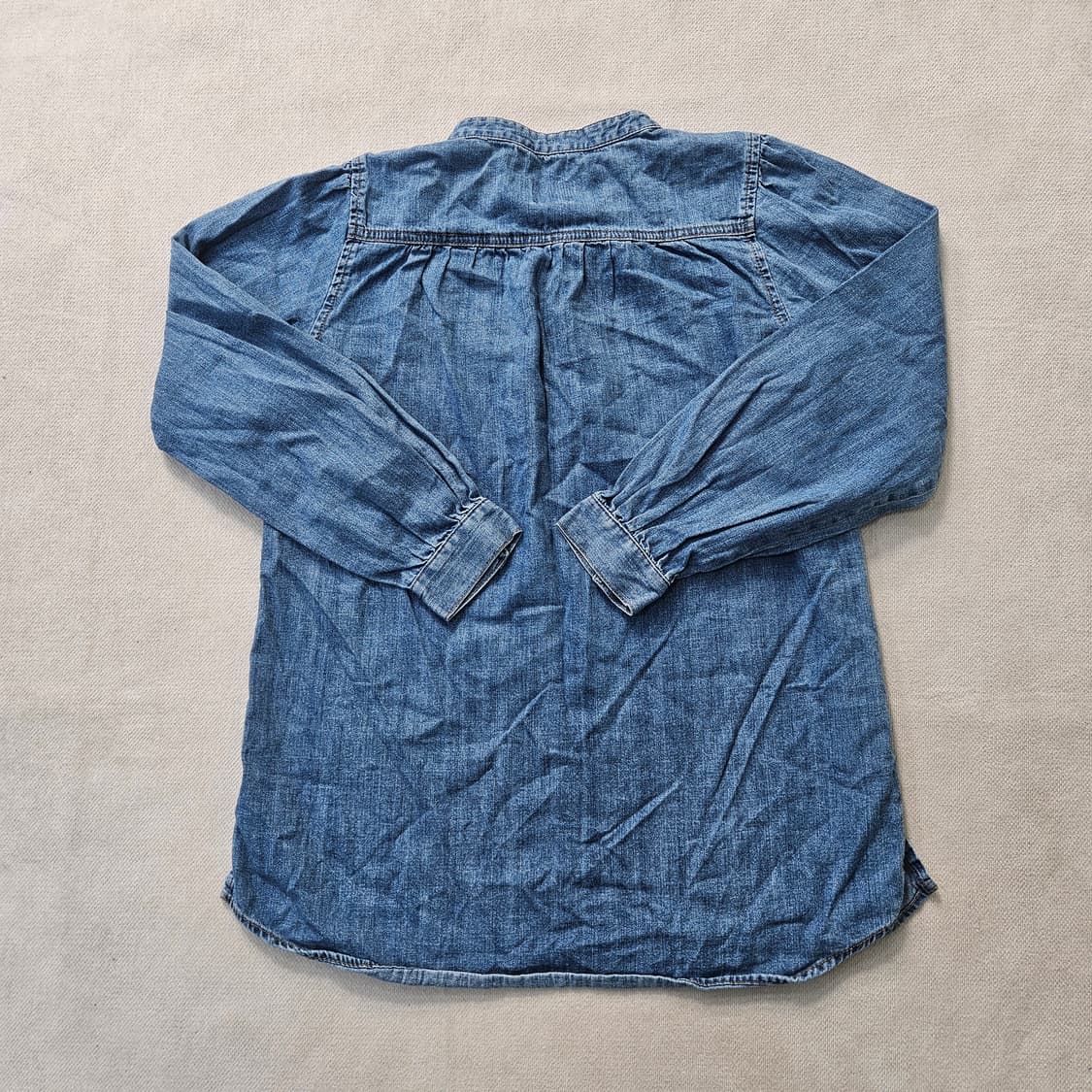 XS 갭 여성 데님 반 버튼업 셔츠 0401Y 상품이미지2