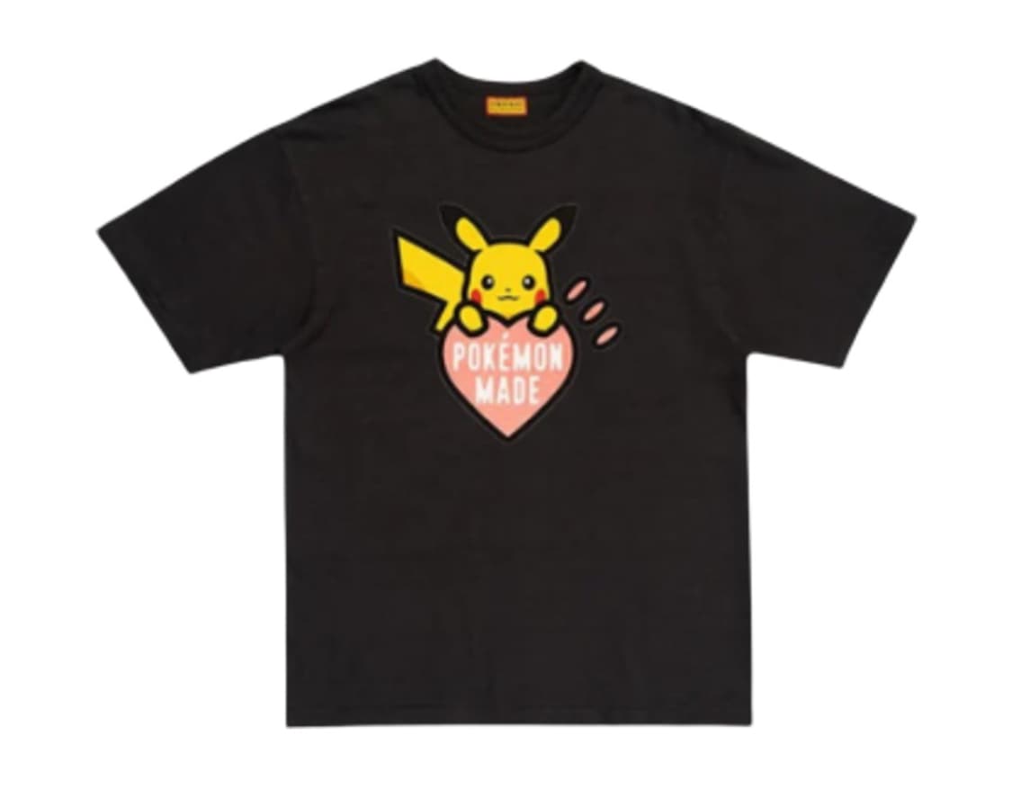 휴먼 메이드 포켓몬 그래픽 티셔츠 블랙 코랄 핑크 서울 스토어 한정 상품이미지1