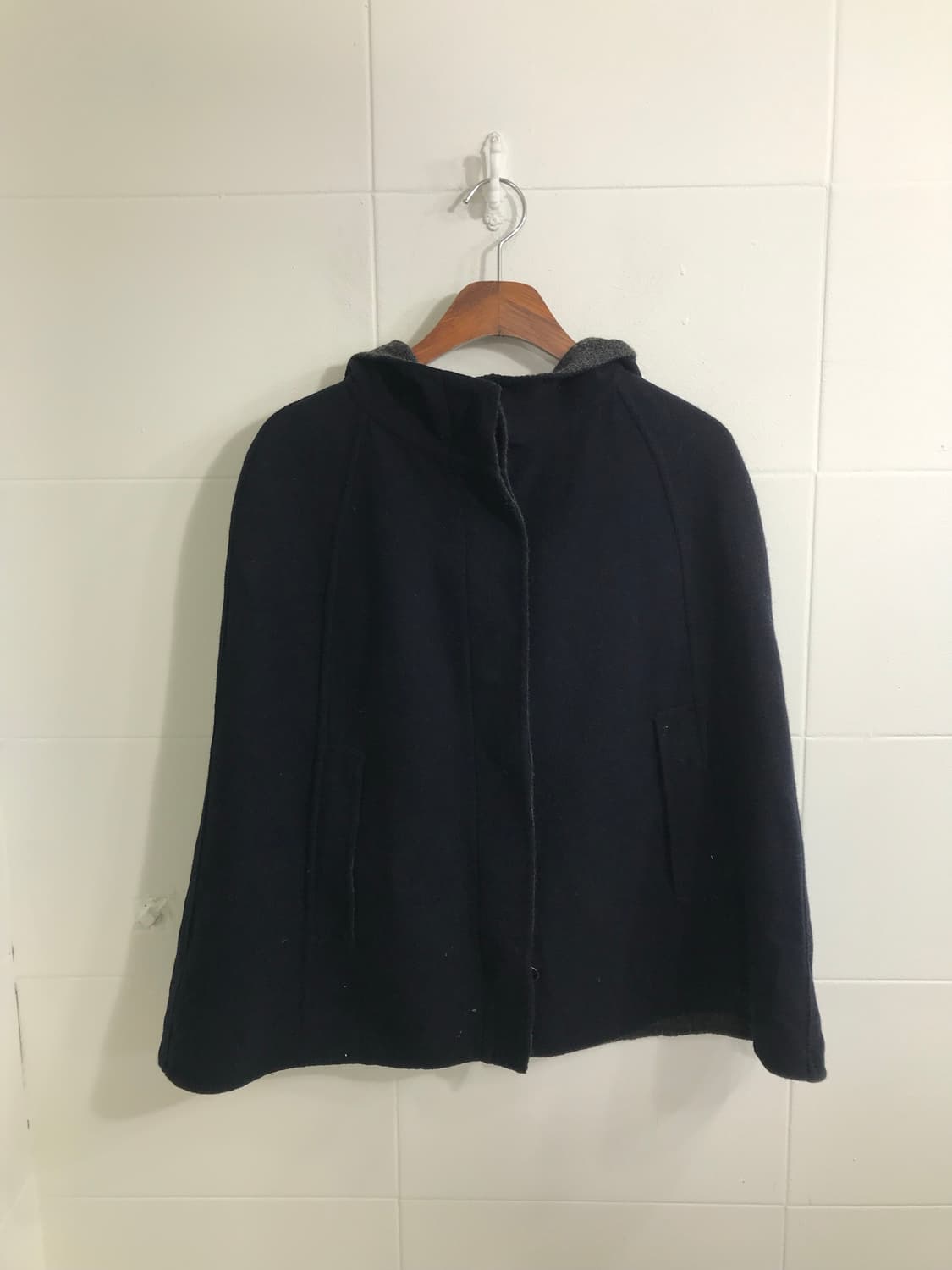 네이비 니혼진 프레피 케이프 코디세트 상품이미지4