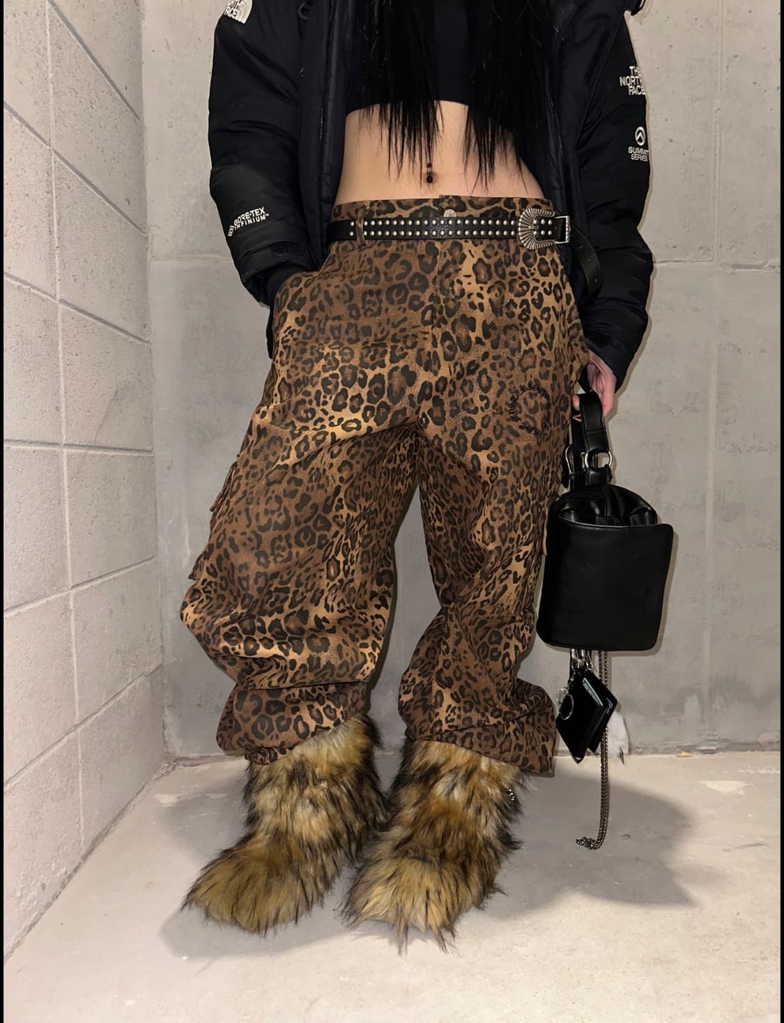 더미스테리어스호텔 레오파드 카고 팬츠 상품이미지1