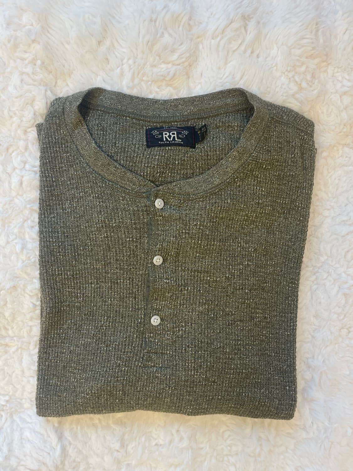 RRL 헨리넥 세이지 트리 그린 XXL 상품이미지2