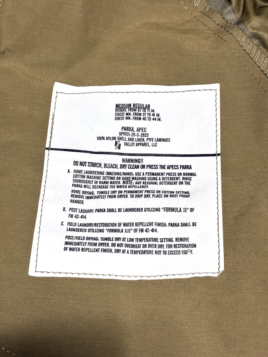 미군 고어텍스 APECS 파카 (105) 상품이미지5