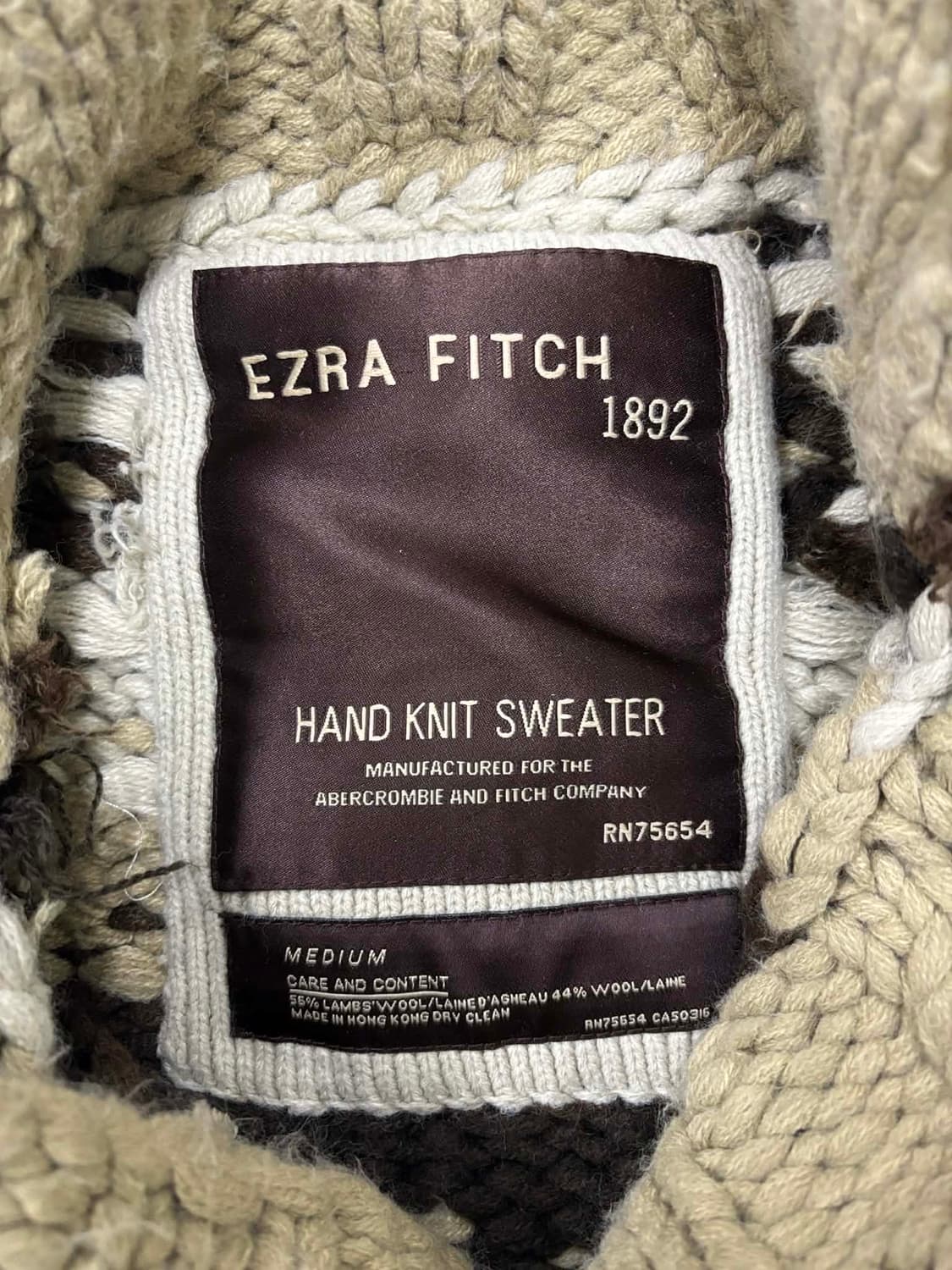 아베크롬비 노르딕 핸드 니트 스웨터 가디건(M) 상품이미지4