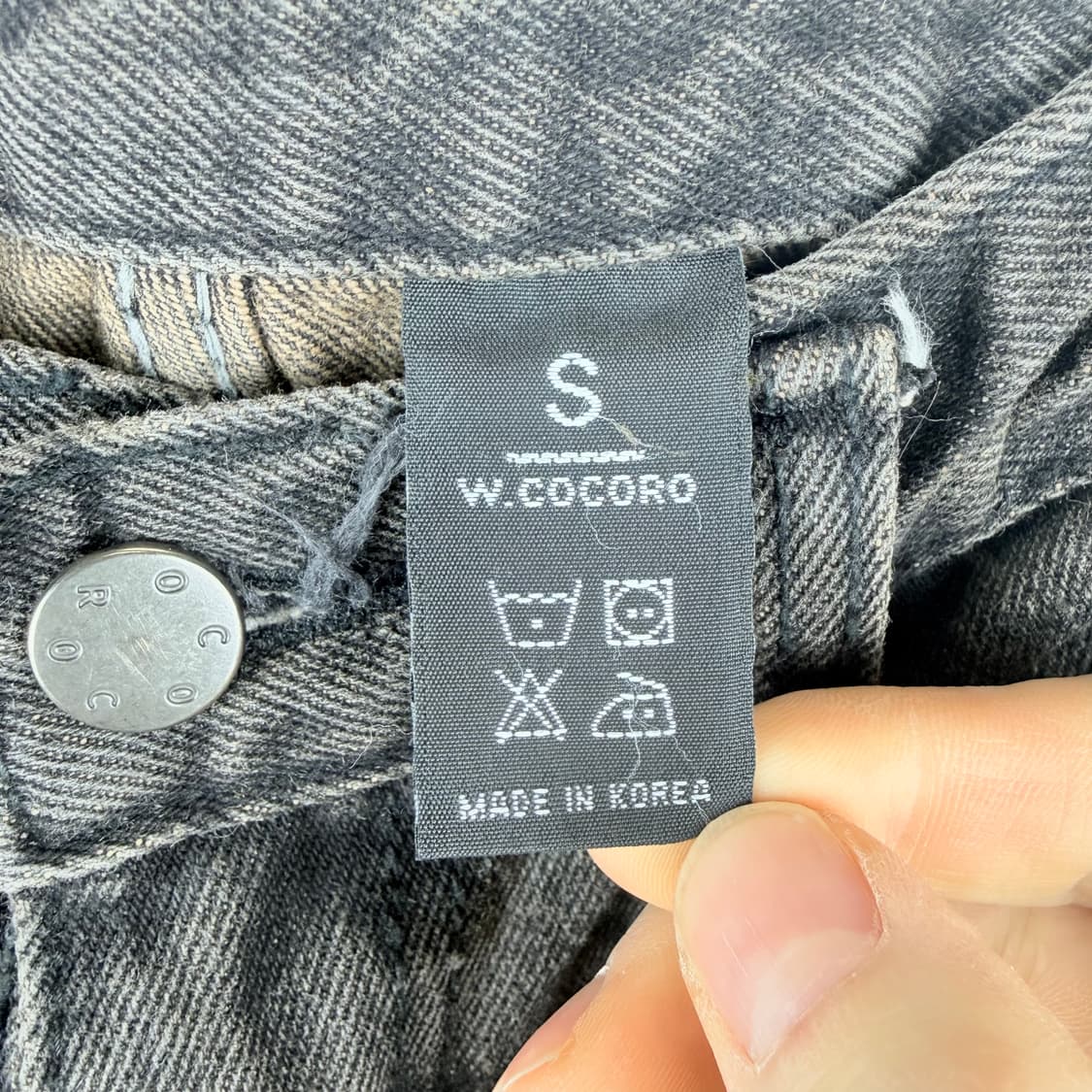 (S) w.cocoro 핀턱 데님 팬츠 상품이미지4