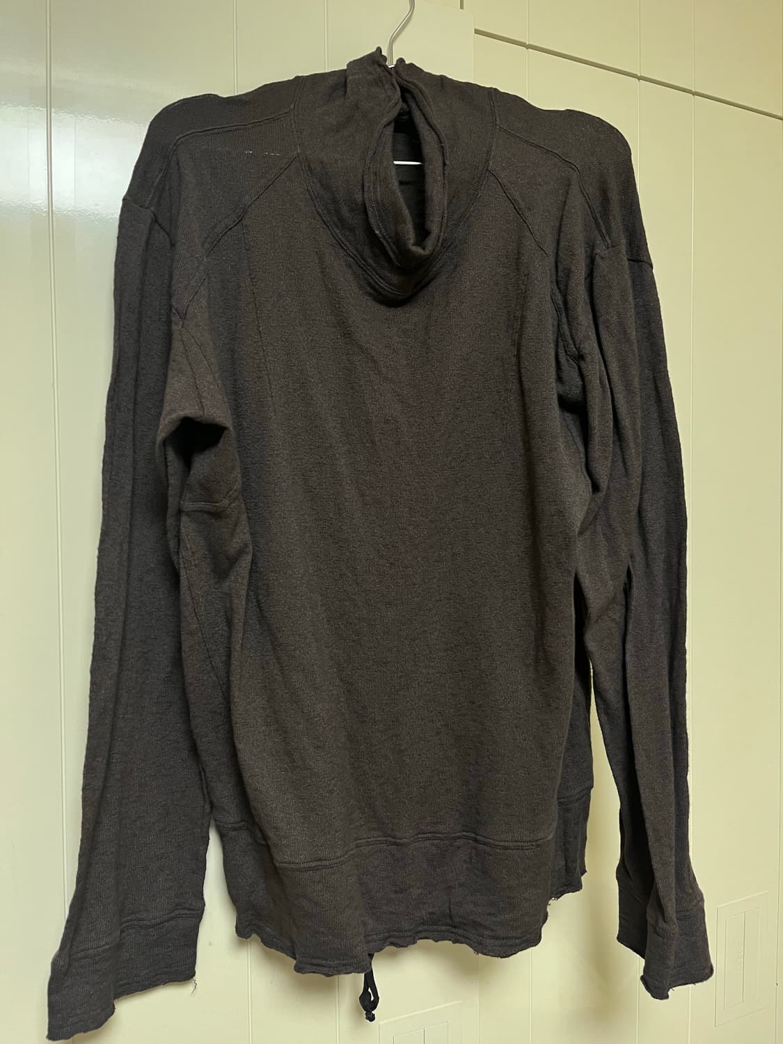 Blackmerle Drop Neck Top - Rat Grey 상품이미지2