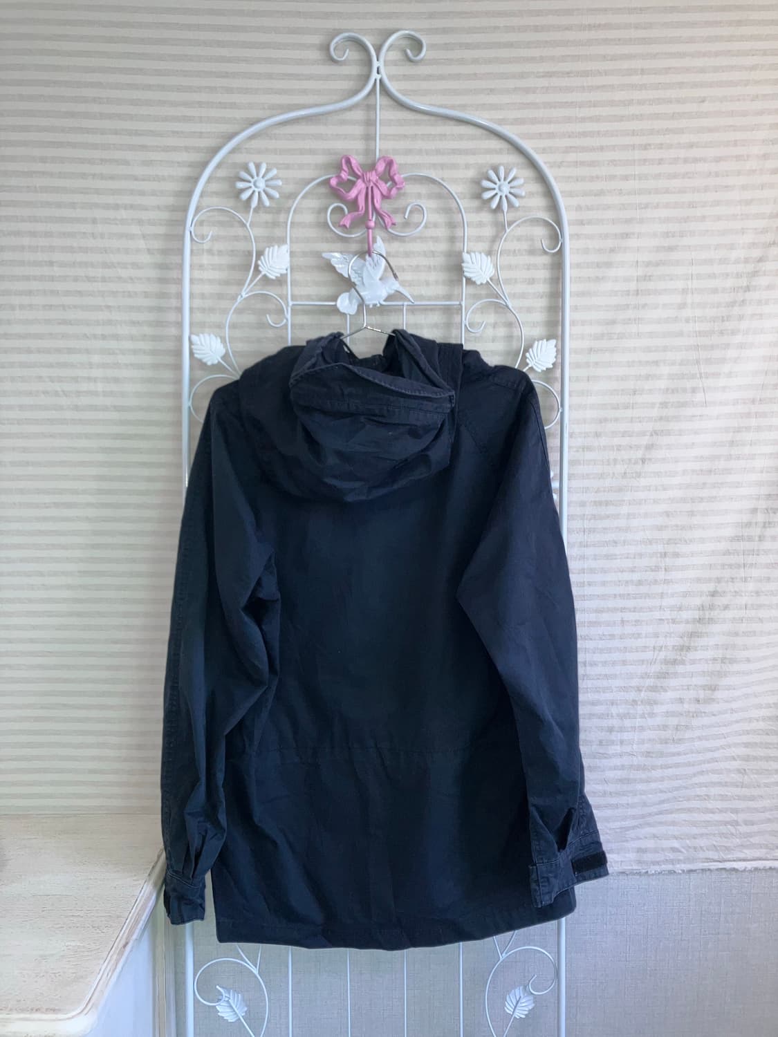 jpn vintage 블랙 후드 야상 집업 y2k 스트릿 갸루 펑키 일본 상품이미지2