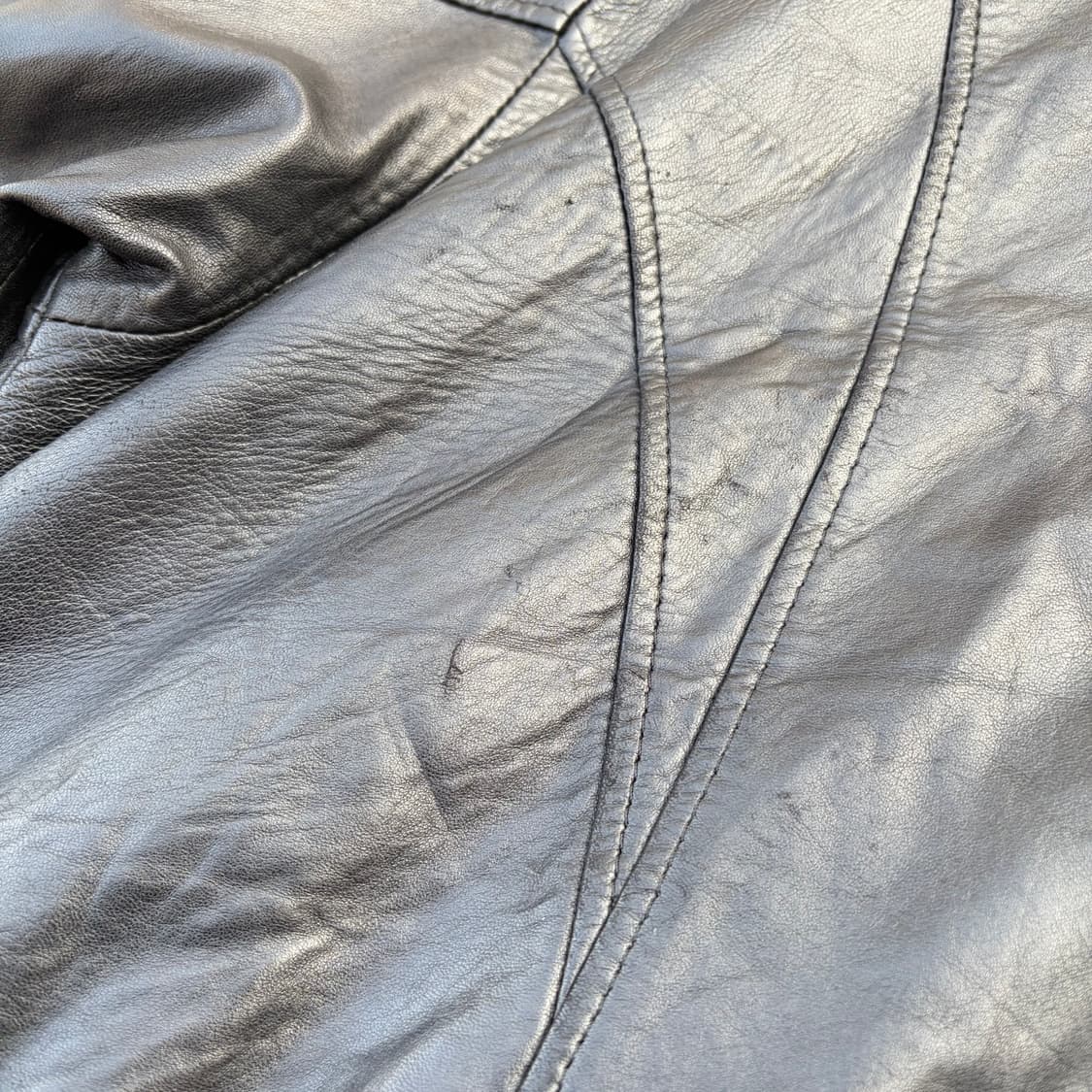90s SOLO 유니웜 빈티지 양가죽 자켓 L 상품이미지10