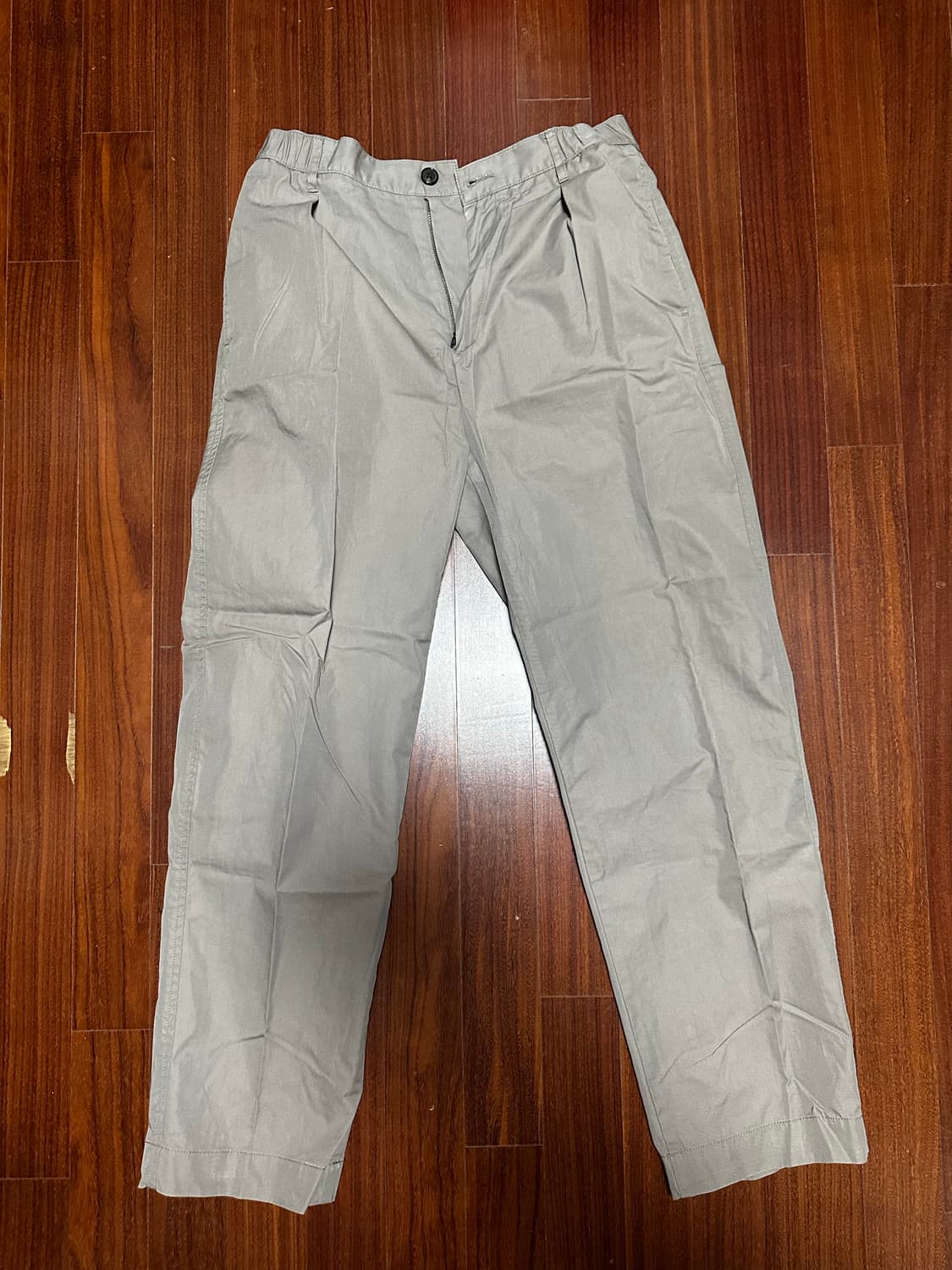 [지오다노] 남성 허리밴딩 와이드 면바지 상품이미지3