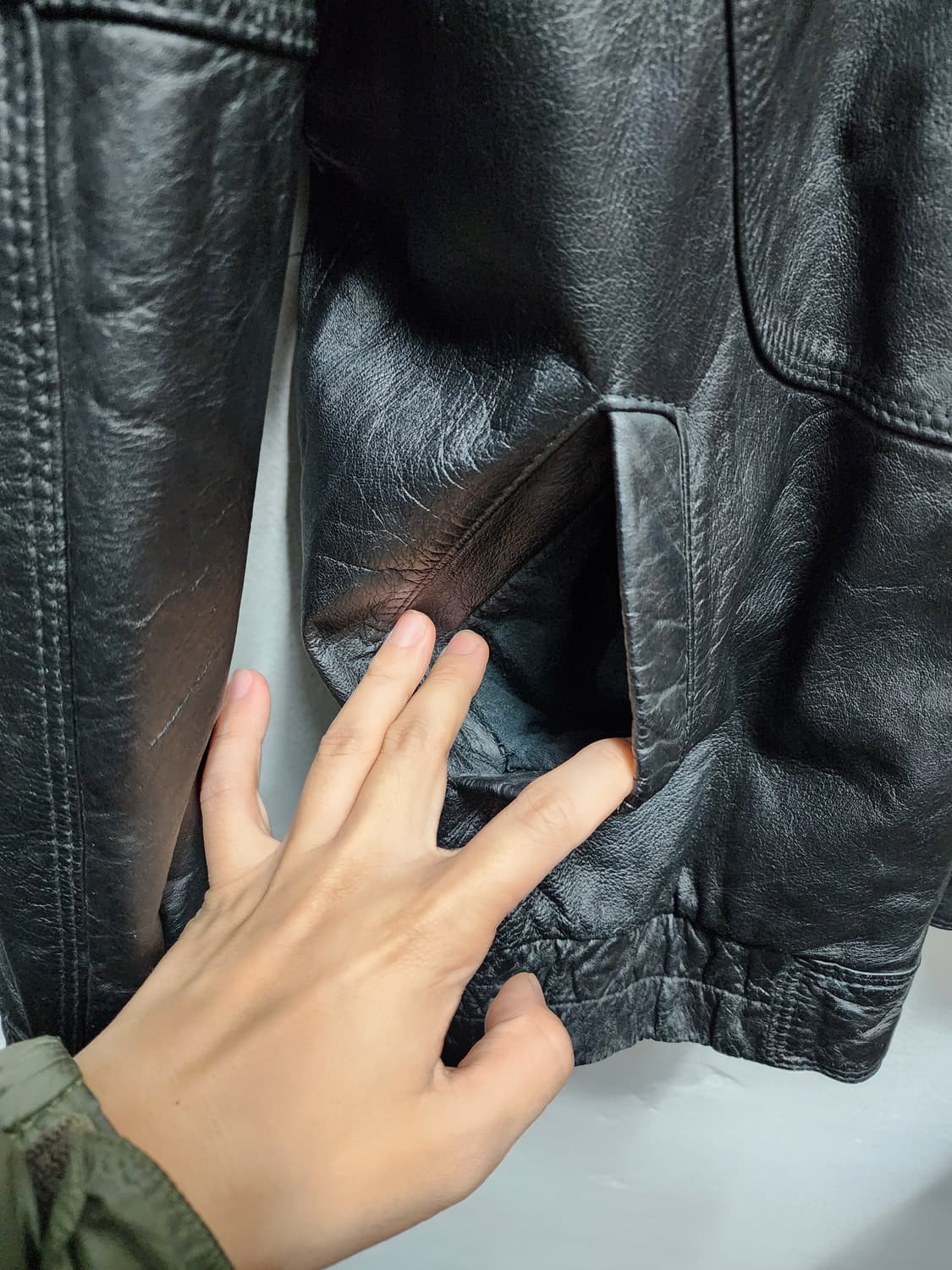 리얼레더 빈티지 양가죽 자켓 상품이미지5