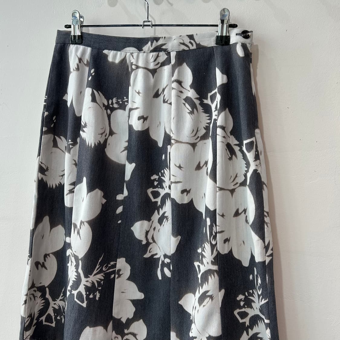 오리엔탈 플로럴 레이스 미디 스커트 상품이미지4