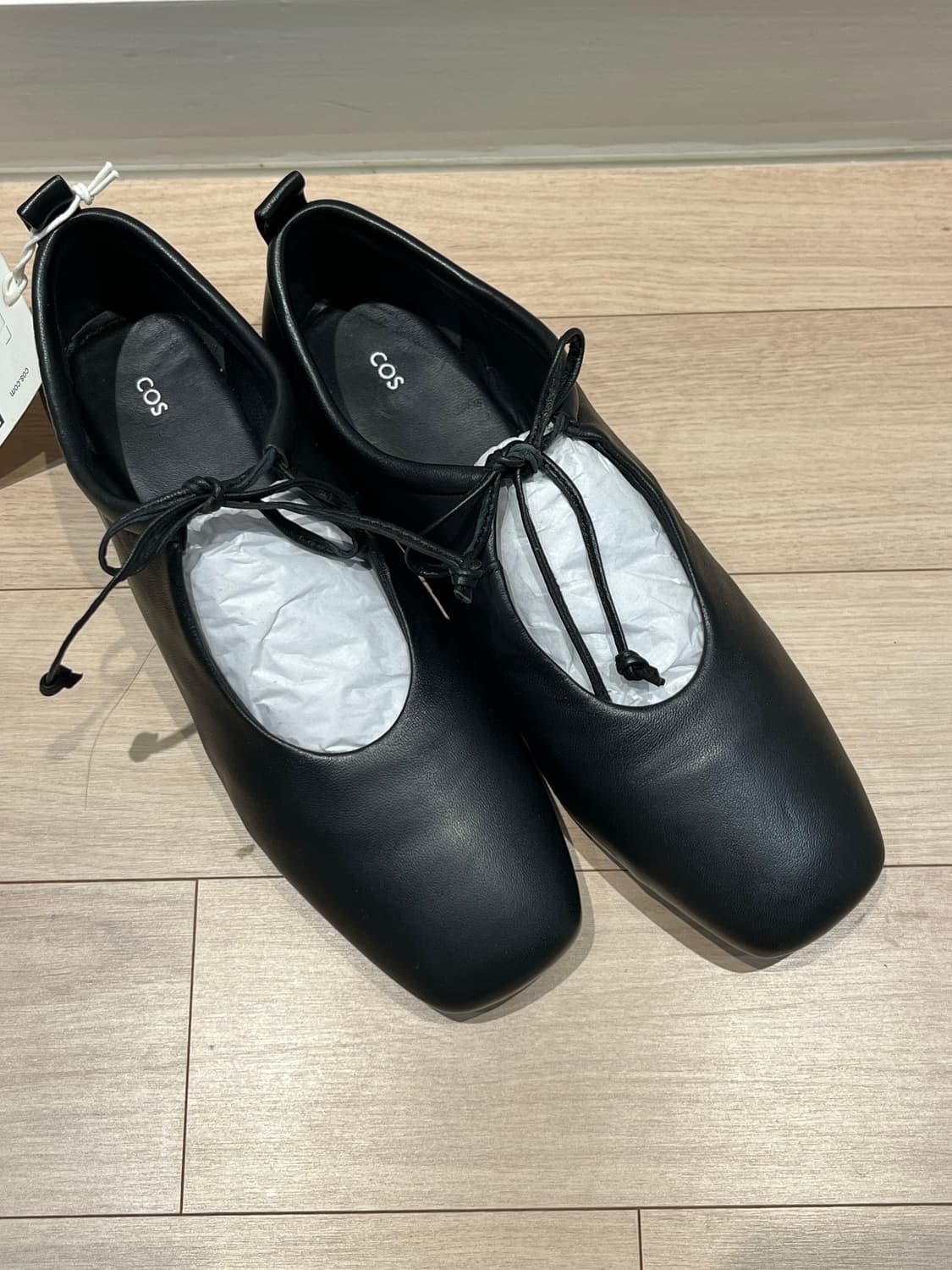 Cos 발레리나 레이스업 플랫 상품이미지4
