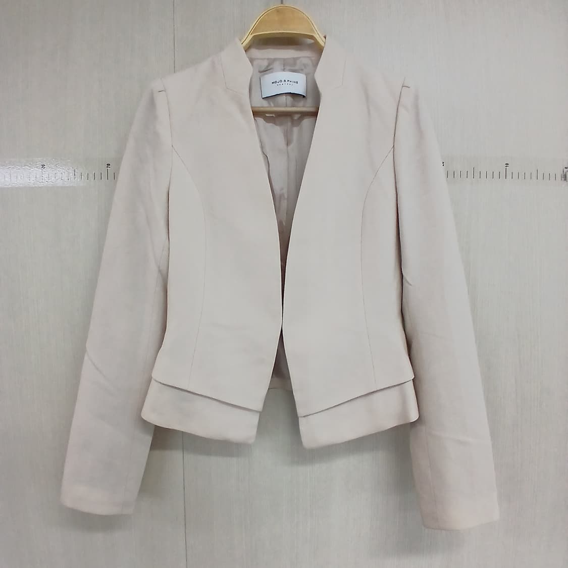 모조에스핀 아이보리 노카라 자켓 상품이미지1