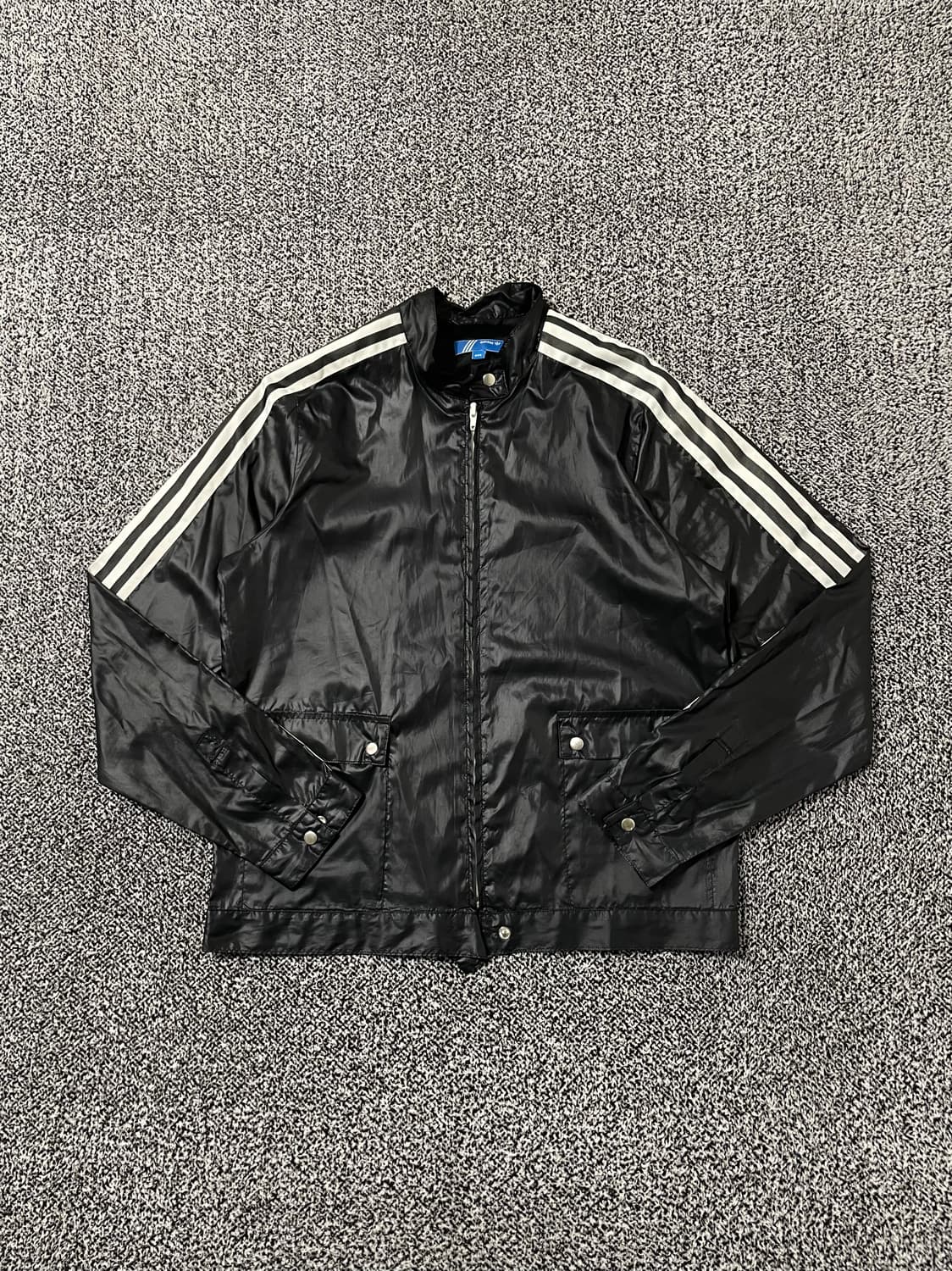 빈티지9. 아디다스 올드스쿨 빈티지 글로시 져지 바이커 점퍼 상품이미지1