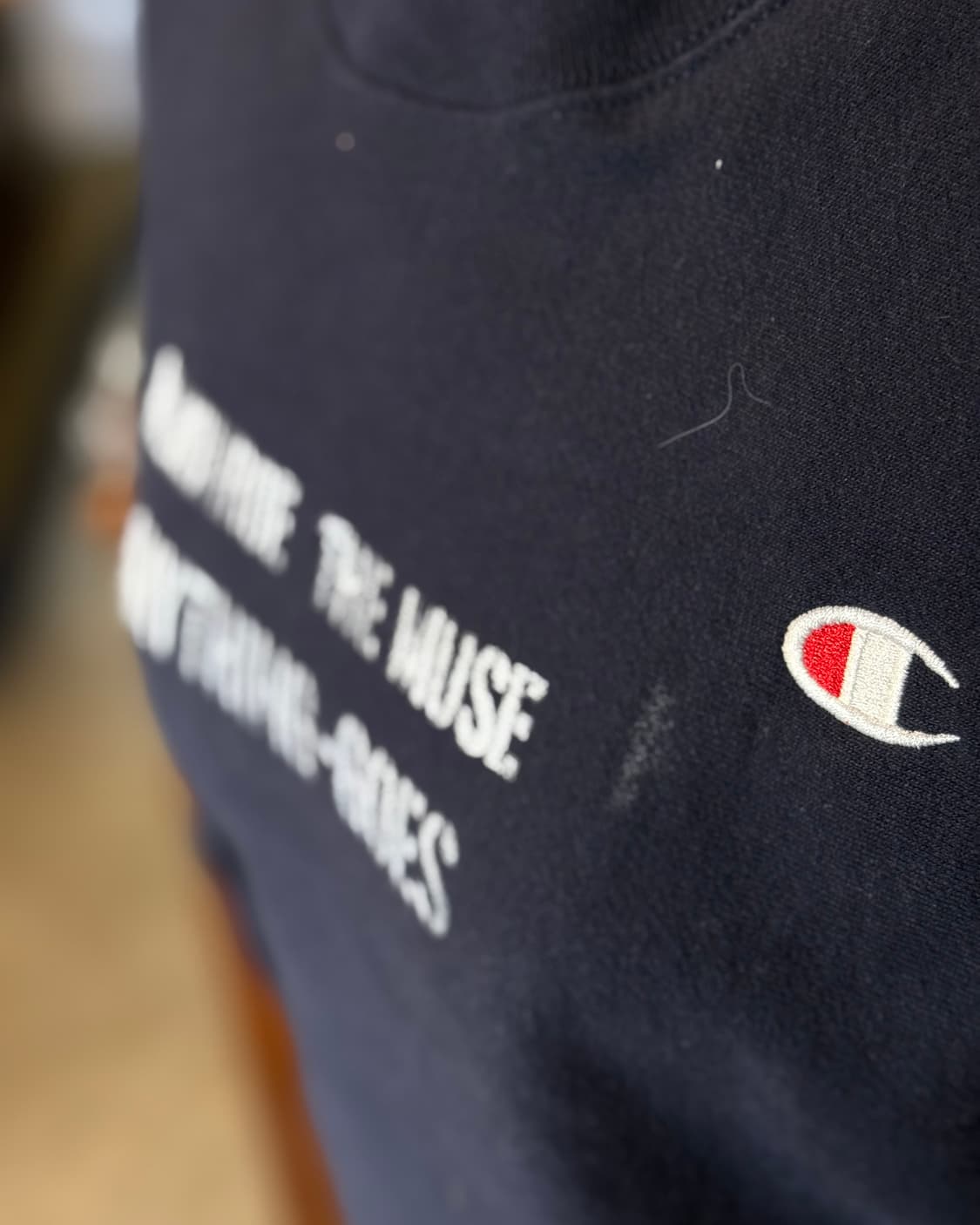 챔피온 리버스위브 애니띵고우즈 스텐실 로고 스웻셔츠 M 상품이미지9