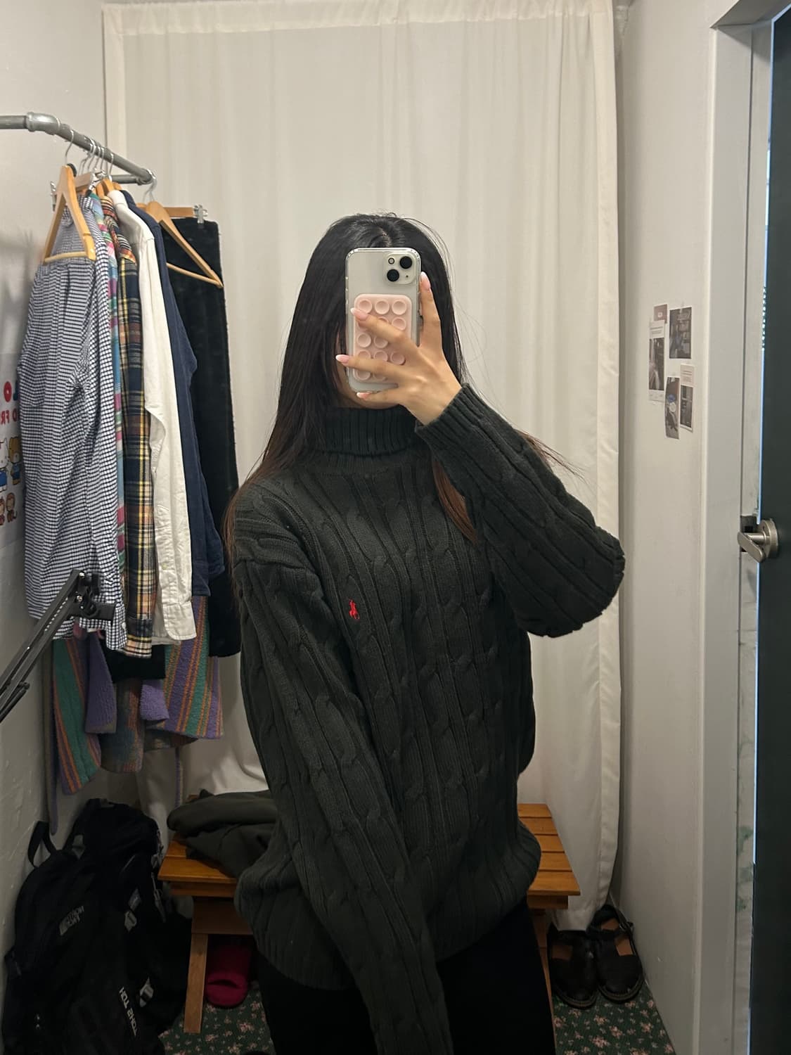 폴로 랄프로렌 케이블 터틀넥 니트 스웨터 상품이미지4